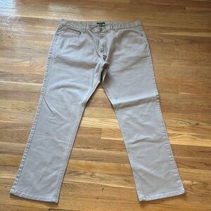Alfani Tan Chinos Classic Fit Cotton Twill